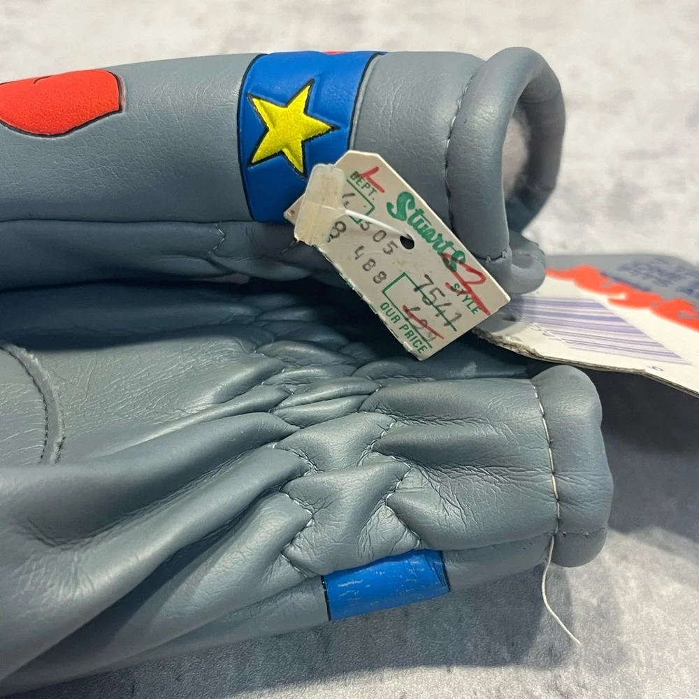 Superman DC Comics 1986 RARE kids boys gloves vintage